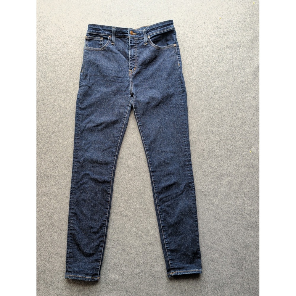 Madewell Curvy High Rise Skinny Jeans Dark Wash Women's Size 29 Cotton Blend